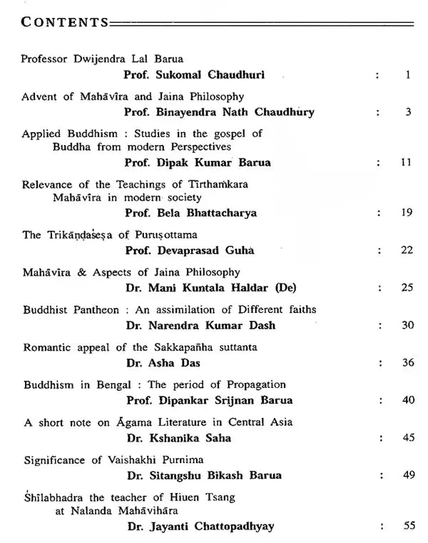 Journal of the Department of Pali (Volume: Twelve, 2003)