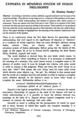 Journal of the Department of Pali (Volume: Twelve, 2003)