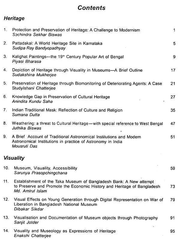 Heritage, Visuality and Museology
