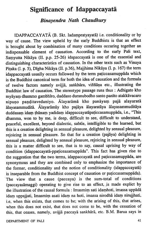 Journal of The Department of Pali- Vol- IX, 1999 (An Old and Rare Book)