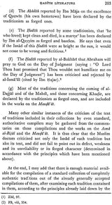 Hadith Literature (Its Origin, Development, Special Features and Criticism)