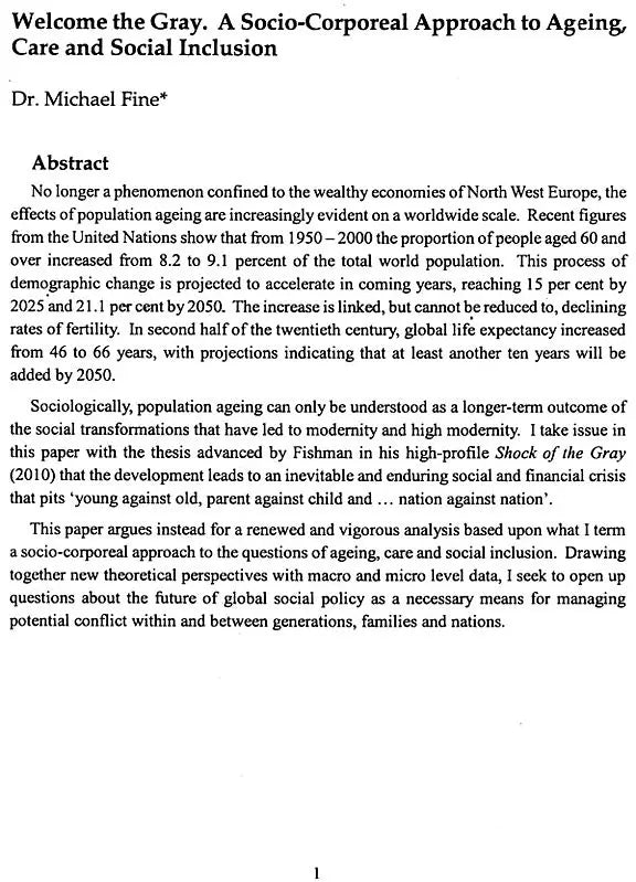 Journal of The Department of Sociology