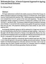 Journal of The Department of Sociology