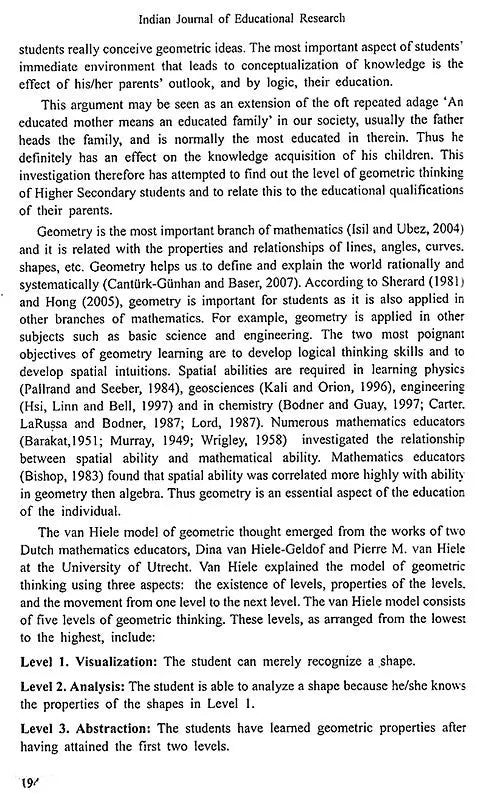 Indian Journal of Educational Research: Peer Reviewed - Volume IV (Old Book)