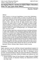Indian Journal of Educational Research: Peer Reviewed- Volume V