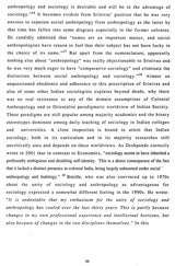 Journal of The Department of Sociology (An Old and Rare Book)