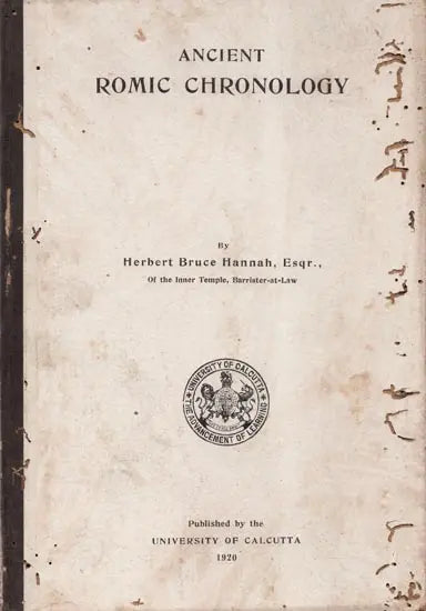 Ancient Romic Chronology (An Old and Rare Book, Pin Holed)