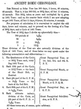 Ancient Romic Chronology (An Old and Rare Book, Pin Holed)