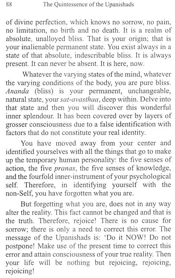 The Quintessence of The Upanishads - Retail Maharaj