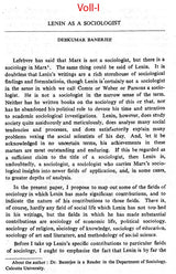 Journal of The Department of Sociology - Set of 4 Volumes (An Old and Rare Book)