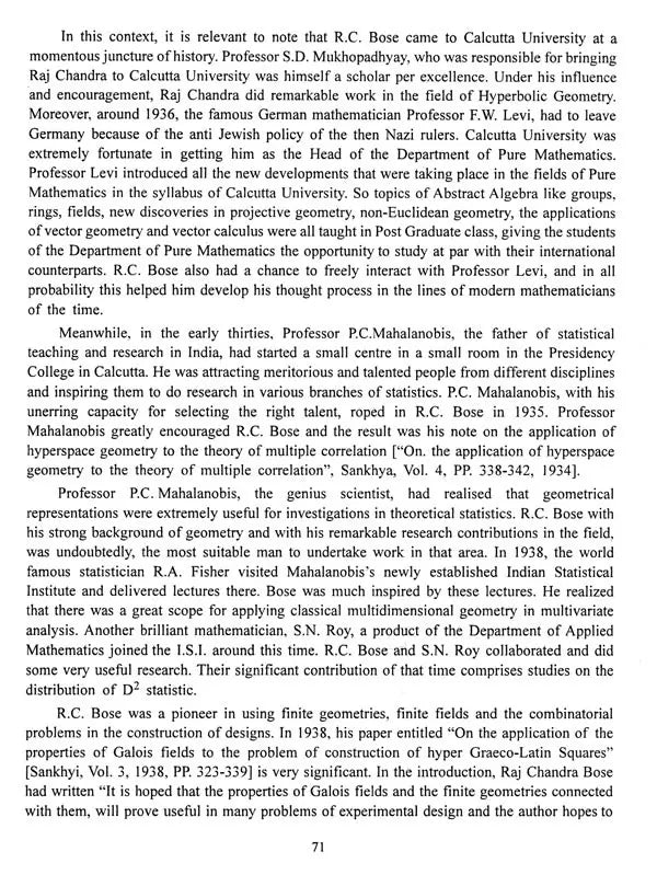 Pioneer Mathematicians of Calcutta University