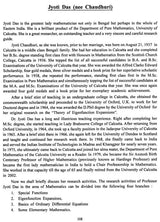 Pioneer Mathematicians of Calcutta University