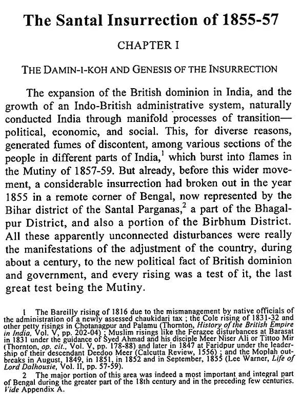 The Santal Insurrection of 1855-57