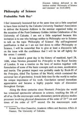 Essays on Science and Society