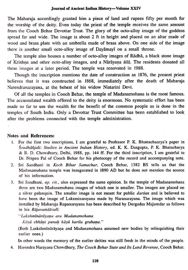Journal of Ancient Indian History Volume XXIV 2007-08