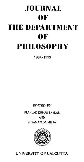 Journal of The Department of Philosophy 1994-1995