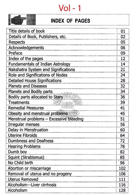 Nakshatra System on Medical Astrology- Second Edition Remedies Included (Set of 8 Volumes) - Retail Maharaj