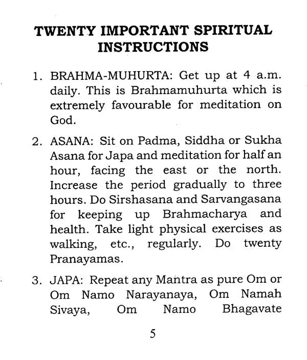 20 Important Spiritual Instructions - Retail Maharaj