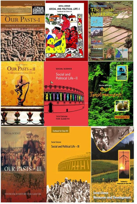 SET of NCERT books for Class 6, 7, and 8 - Retail Maharaj