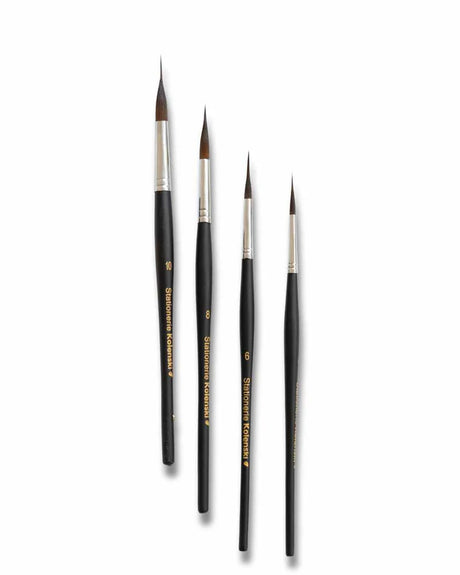 Stationerie Extended Needle Point Liner Brush Set of 4 - Retail Maharaj