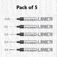 Doms Amariz Professional Pigment Liners Set of 5 - Retail Maharaj