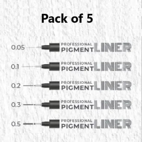 Doms Amariz Professional Pigment Liners Set of 5 - Retail Maharaj