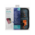Mont Marte Taklon Brush Set in Wallet 11 Piece Acrylic - Retail Maharaj
