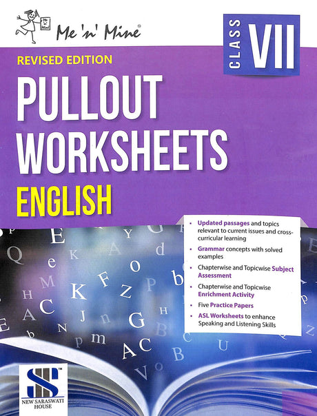 Me N Mine Pullout Worksheets English For Class 7 - Retail Maharaj