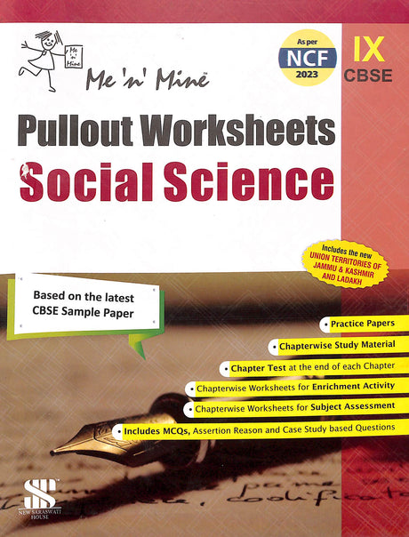 Me N Mine Social Science For Class 9 Pull Out Work Sheet : Cbse - Retail Maharaj