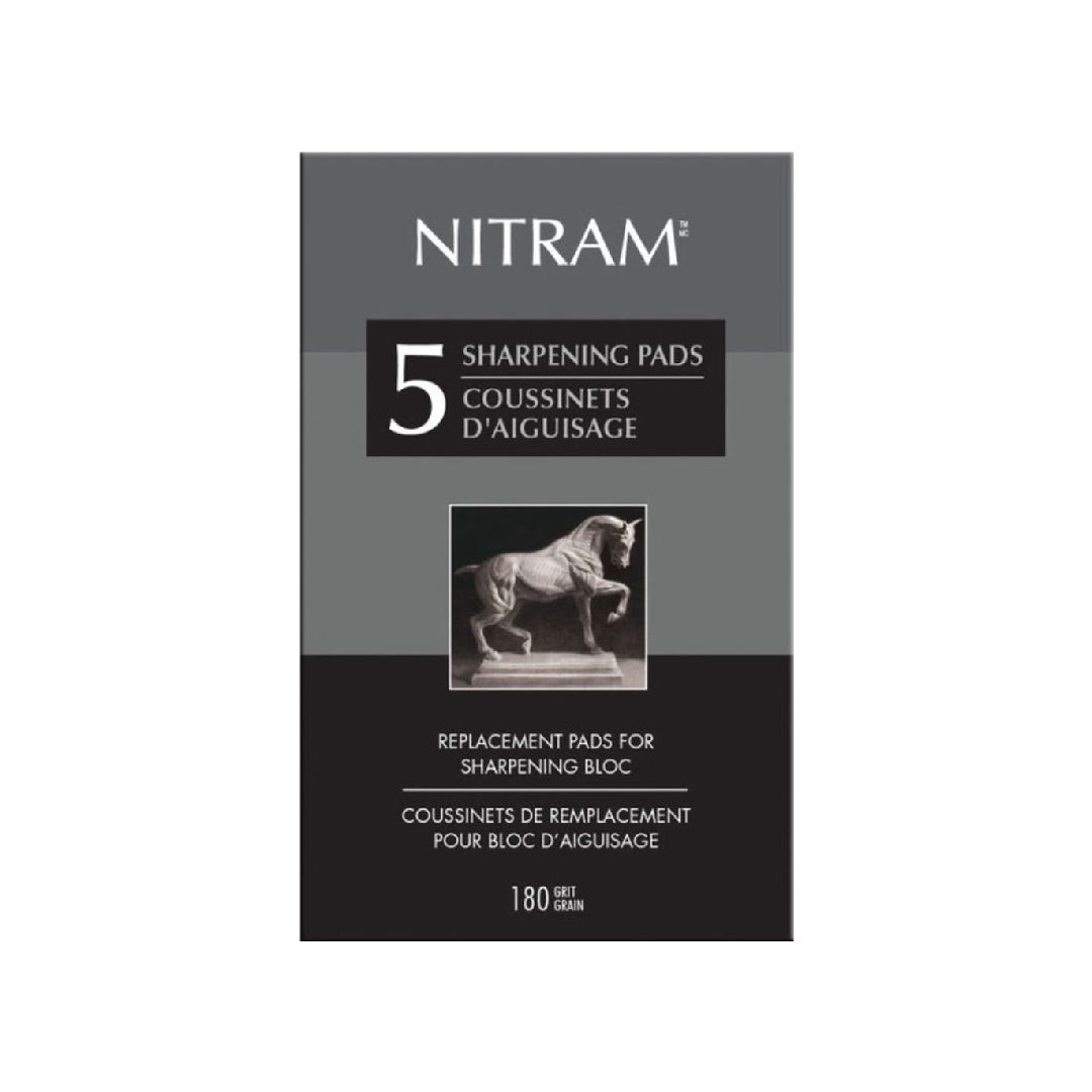 Nitram Sharpening Bloc Replacement Pads (Pack of 5) - Retail Maharaj