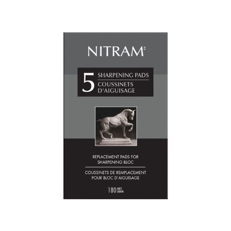 Nitram Sharpening Bloc Replacement Pads (Pack of 5) - Retail Maharaj