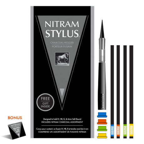 Nitram Stylus Charcoal Holder with Assorted Charcoal Sticks - Retail Maharaj
