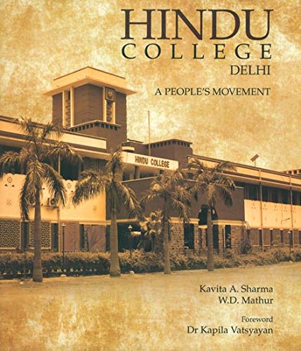 Hindu College Delhi: A People's Movement - Retail Maharaj