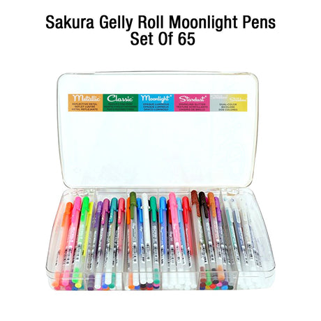 Sakura Gelly Roll Sumo Jelly Pens Assorted Set of 65 in Artbin Box - Retail Maharaj