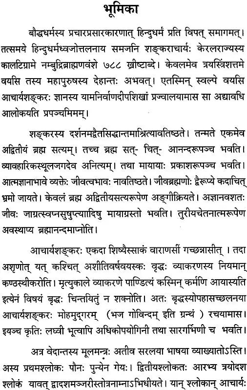 Bhaj Govindam with a Sanskrit Commentary - Retail Maharaj