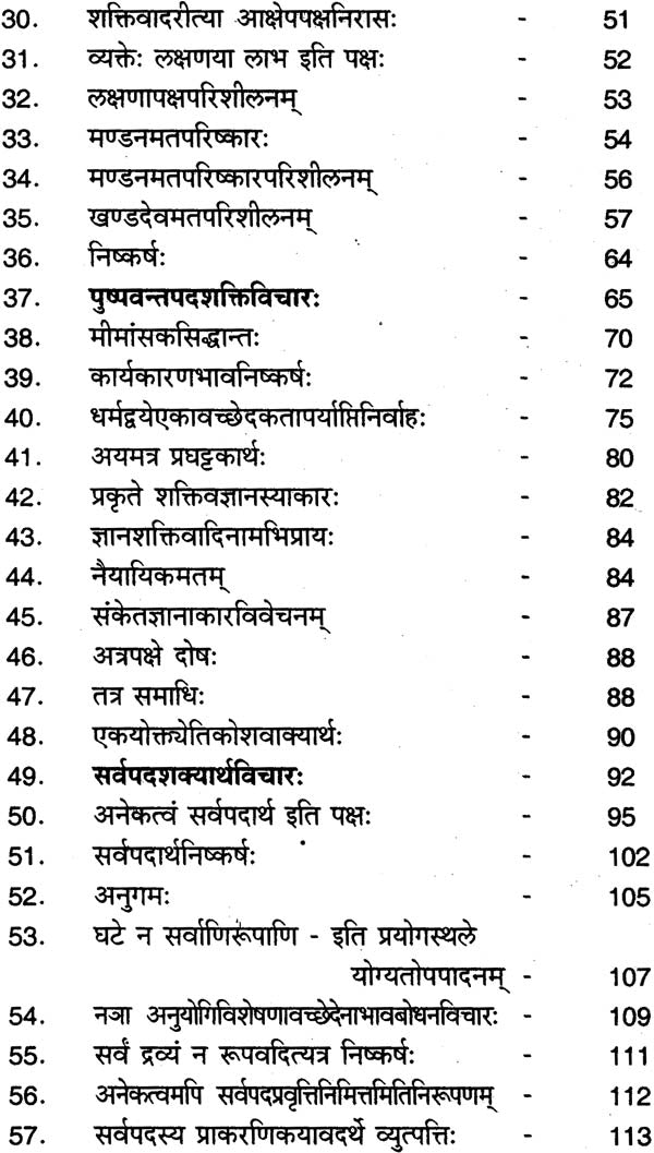 Saktivadastha Vicara Sangrahah - Retail Maharaj