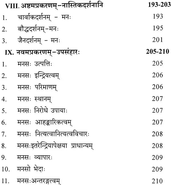 Darshaneshu Manastattva Parishilanam The Mind in The Systems of Indian Philosophy - Retail Maharaj