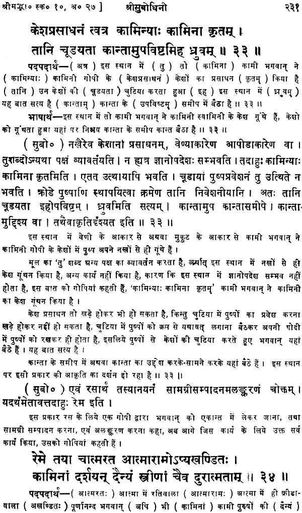 रासपञ्चाध्यायी श्रीसुबोधिनि (संस्कृत एवं हिंदी अनुवाद)- Commentary of Shri Vallabhacharya on The Rasa Panchadhyayi - Retail Maharaj