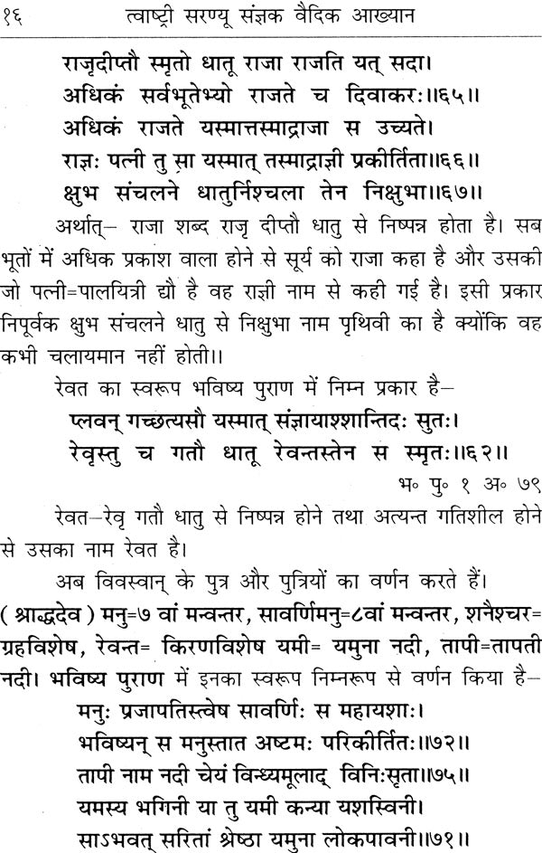 The Real Nature of The Story of Tvashtri and Saranyu - Retail Maharaj