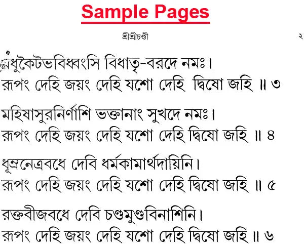 শ্রী শ্রী চন্ডী: Sri Sri Chandi (Bengali)
