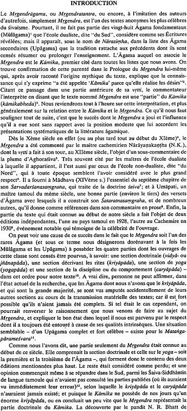 Mṛgendrāgama: Section des Rites et Section du Comportement – Avec la Vṛtti de Bhaṭṭanārāyaṇakaṇṭha - Retail Maharaj