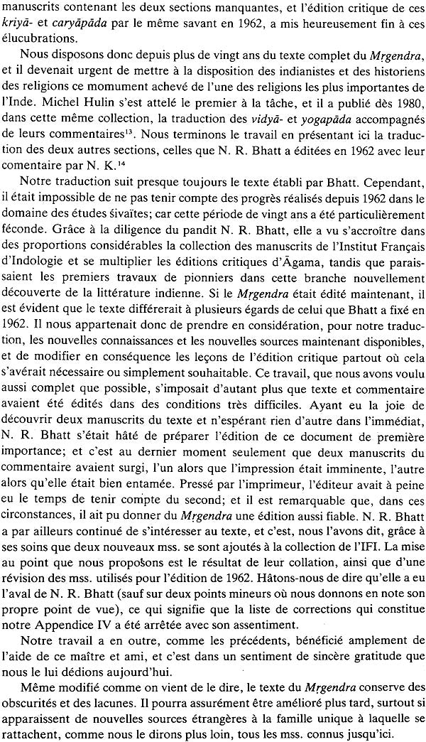 Mṛgendrāgama: Section des Rites et Section du Comportement – Avec la Vṛtti de Bhaṭṭanārāyaṇakaṇṭha - Retail Maharaj