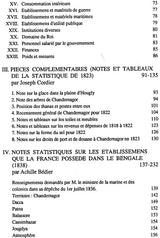 Statistiques de Chandernagor – 1823, 1827, 1838 (An Old and Rare Book) - Retail Maharaj