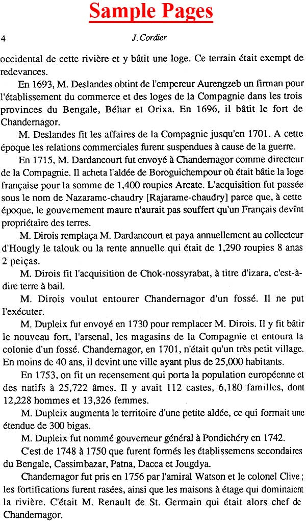 Statistiques de Chandernagor – 1823, 1827, 1838 (An Old and Rare Book) - Retail Maharaj