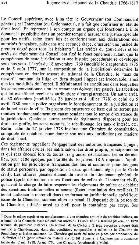 Jugements du Tribunal de la Chaudrie de Pondichéry 1766–1817 (Set of 2 Volumes) - Retail Maharaj