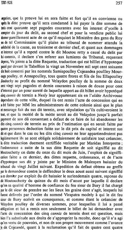 Jugements du Tribunal de la Chaudrie de Pondichéry 1766–1817 (Set of 2 Volumes) - Retail Maharaj