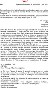 Jugements du Tribunal de la Chaudrie de Pondichéry 1766–1817 (Set of 2 Volumes) - Retail Maharaj