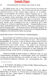 Industrialisation et Société Dans L'Inde Du Nord (An Old and Rare Book) - Retail Maharaj