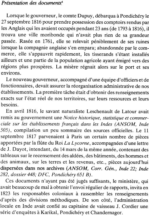 Statistiques de Pondichéry (1822–1824) - Retail Maharaj