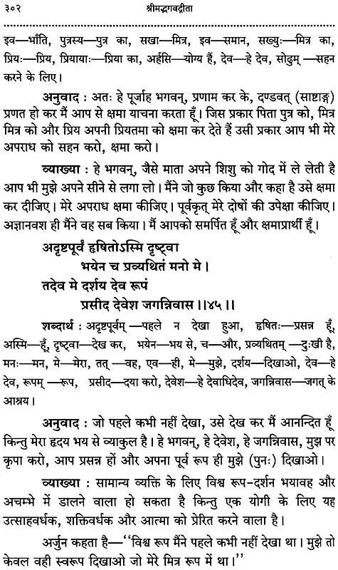 Srimad Bhagavad Gita With Word-to-Word Meaning Hindi Translation - Retail Maharaj